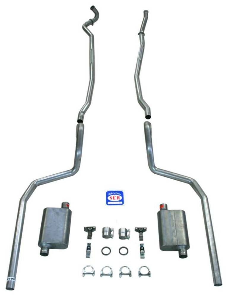 Fits 1967-69 Full Size Chevrolet Exhaust System with Big Block and Stock Cast Iron Manifolds 73076