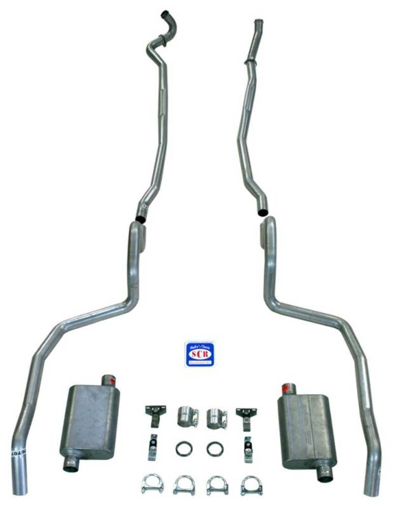 Fits 1967-69 Full Size Chevrolet Exhaust System with Big Block and Stock Cast Iron Manifolds 73083