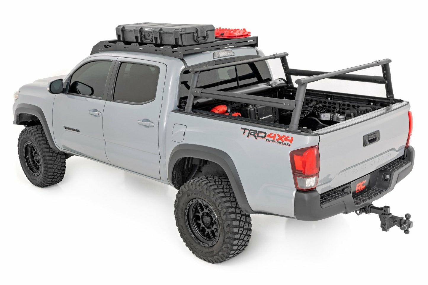Fits Toyota Tacoma 2WD/4WD (2005-2023) Bed Rack; Aluminum; 73109