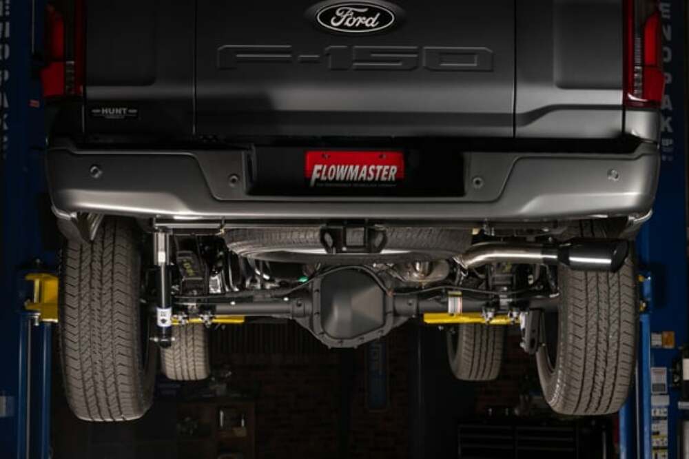 Fits 2021-2024 Ford F-150 2.7/3.5/5.0L, Cat-Back single exit exhaust 738115