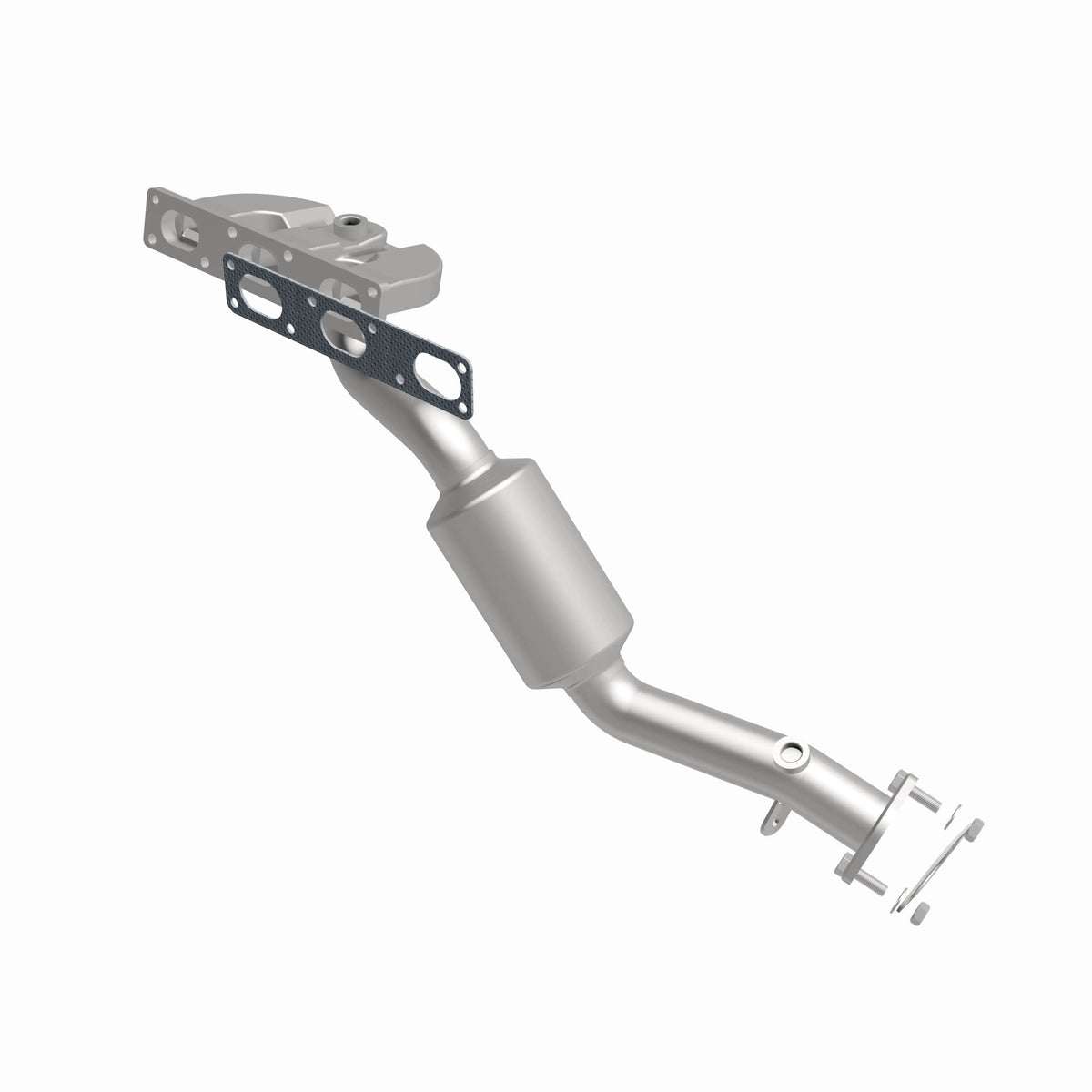 Catalytic Converter with Integrated Exhaust Manifold for HM Grade Federal / EPA Compliant Direct-Fit Manifold Catalytic