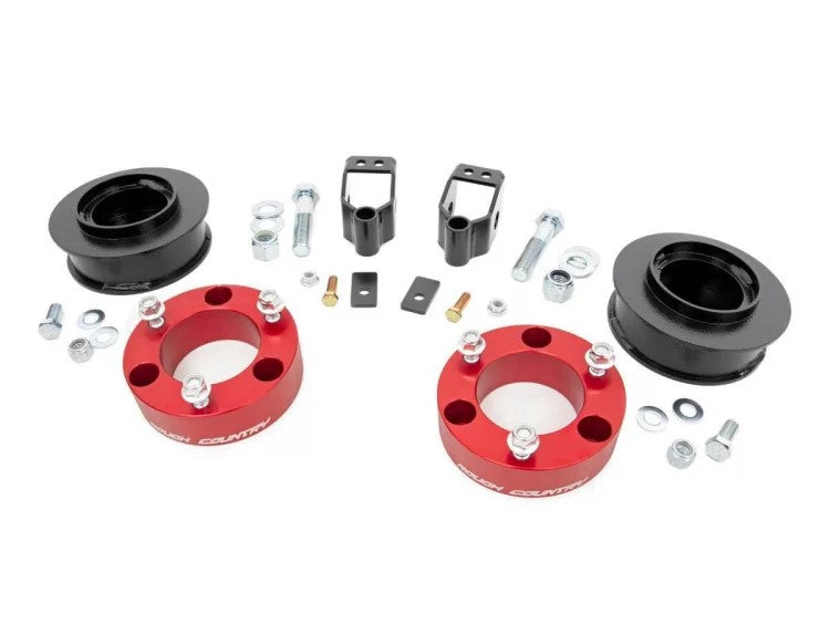 Fits Toyota 4Runner 4WD (2003-2009) 3" Lift Kit; X-REAS; RR Spacers; Red; 762RED