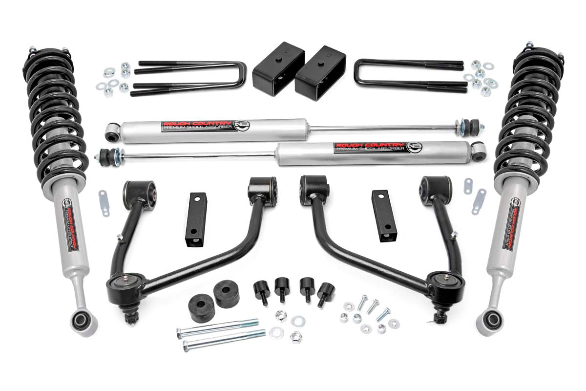 Fits Toyota Tundra 2WD/4WD (2007-2021) 3.5 Inch Lift Kit; N3 Struts; 76831