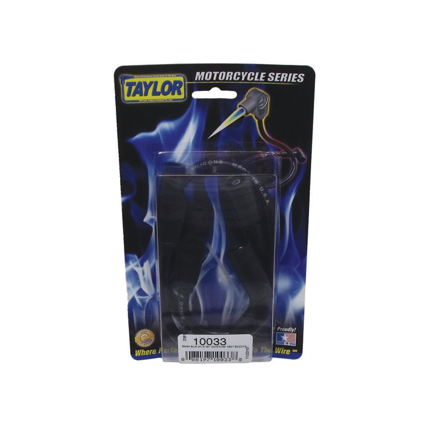 Spark Plug Wire Set 1999-2011 Harley-Davidson 8mm Silicone Spiro Pro 180? 10033