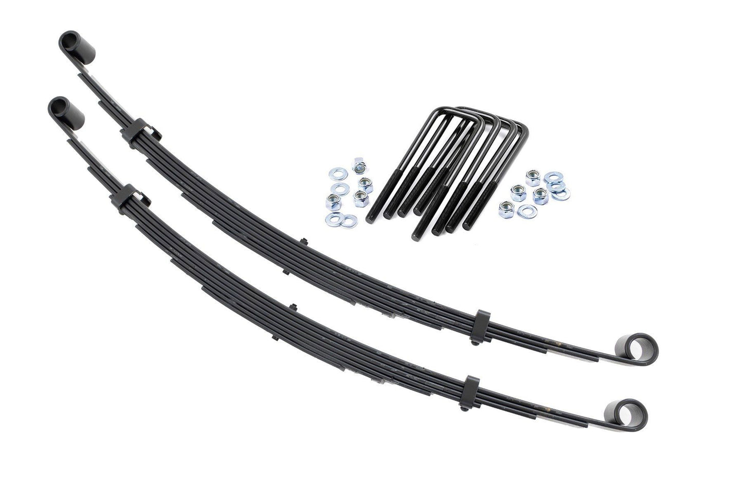 Fits Ford F-250 4WD (1977-1979) Front Leaf Springs; 4" Lift; Pair; 8013Kit