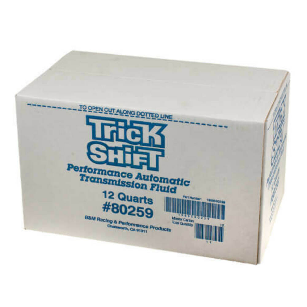 B&M Trick Shift Automatic Transmission Fluid - Case of 12 Quart Bottles - 80261