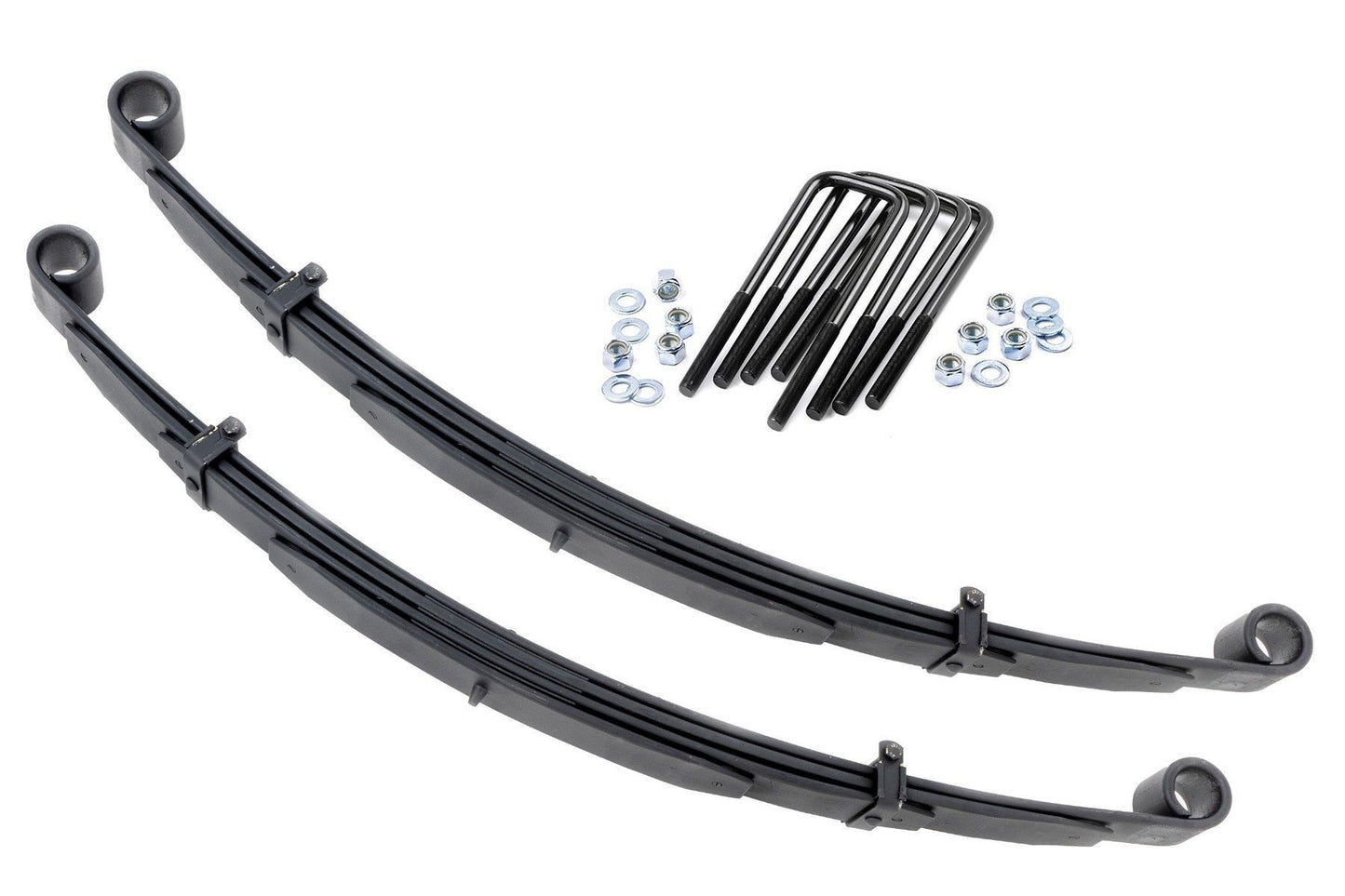 Fits Ford F-250 4WD (1980-1997) Front Leaf Springs; 4" Lift; Pair; 8044Kit