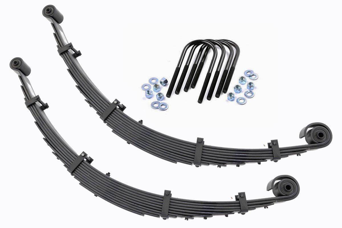 Fits Ford F-250/F-350 SD 4WD (99-04) Front Leaf Springs ; 8" Lift; Pair; 8073Kit