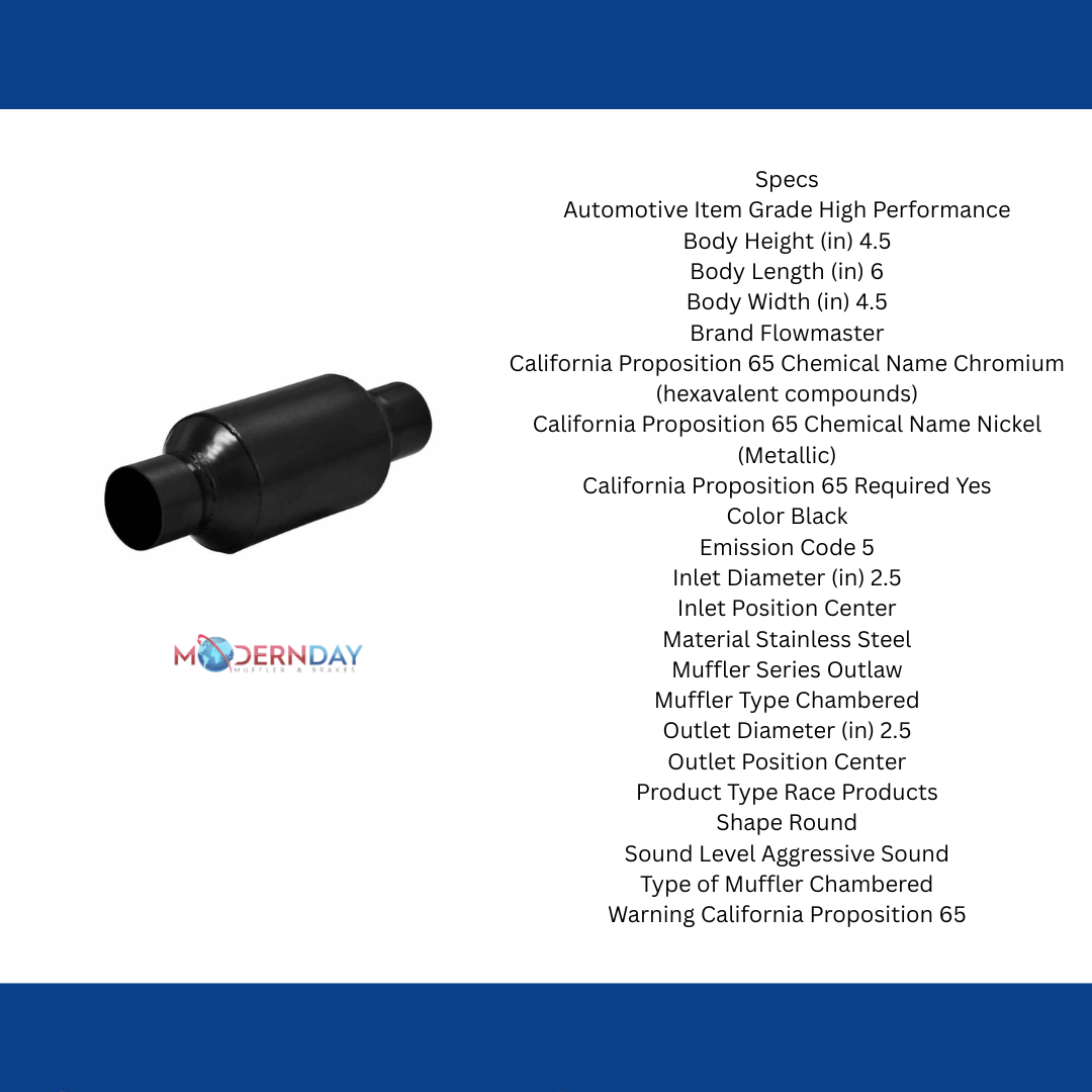 Flowmaster Outlaw Series Race Muffler 815425S