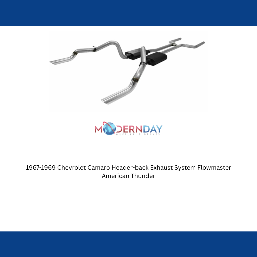 1967-1969 Chevrolet Camaro Header-back Exhaust System Flowmaster American Thunder 817139