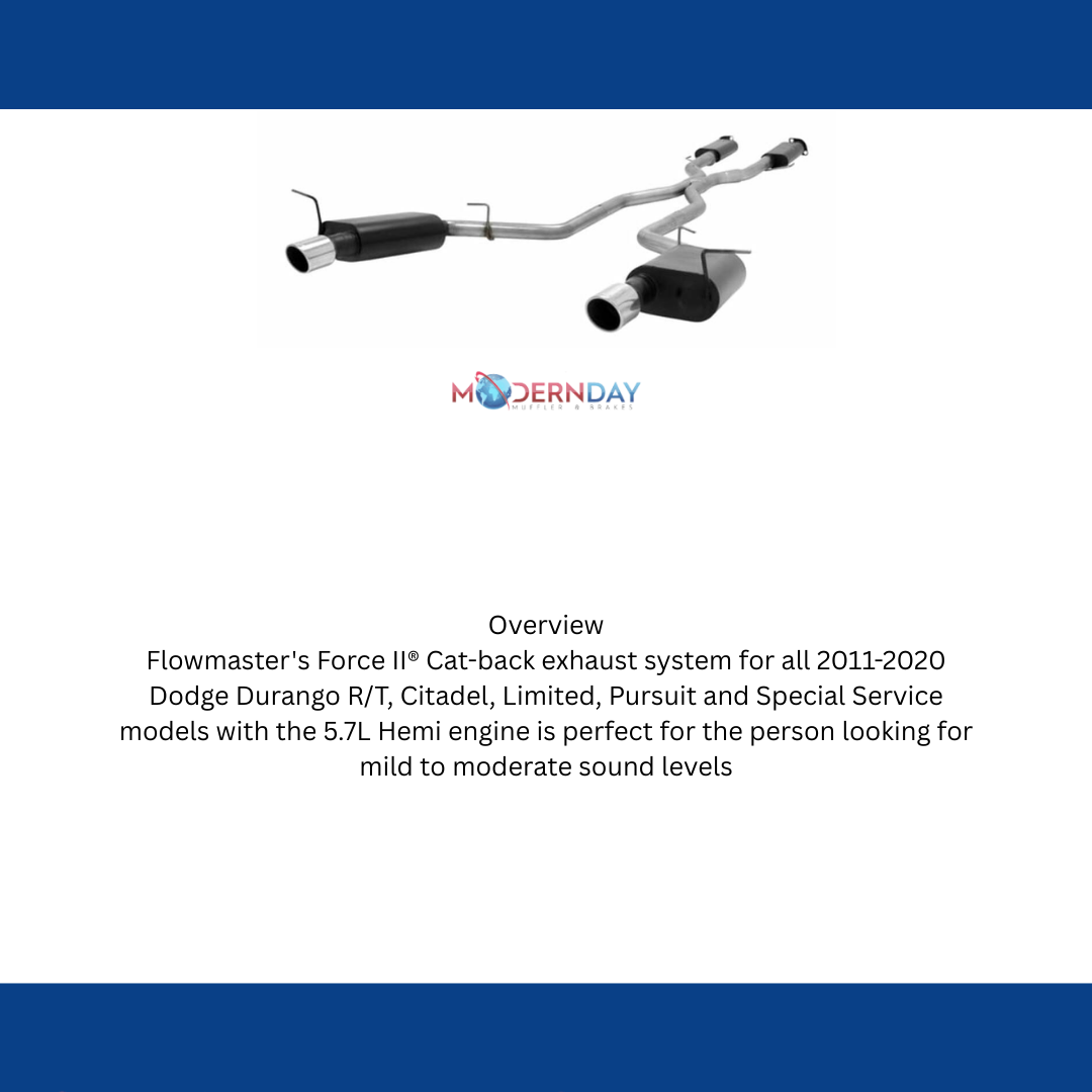 11-19 Dodge Durango R/T Exhaust System Flowmaster Cat-back 817651