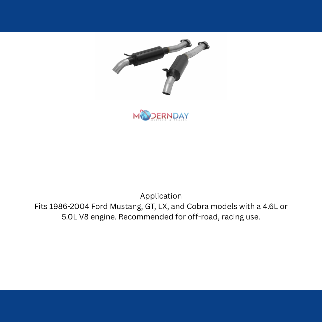 1986-2004 Ford Mustang Cat-back Exhaust System Flowmaster Outlaw 817682