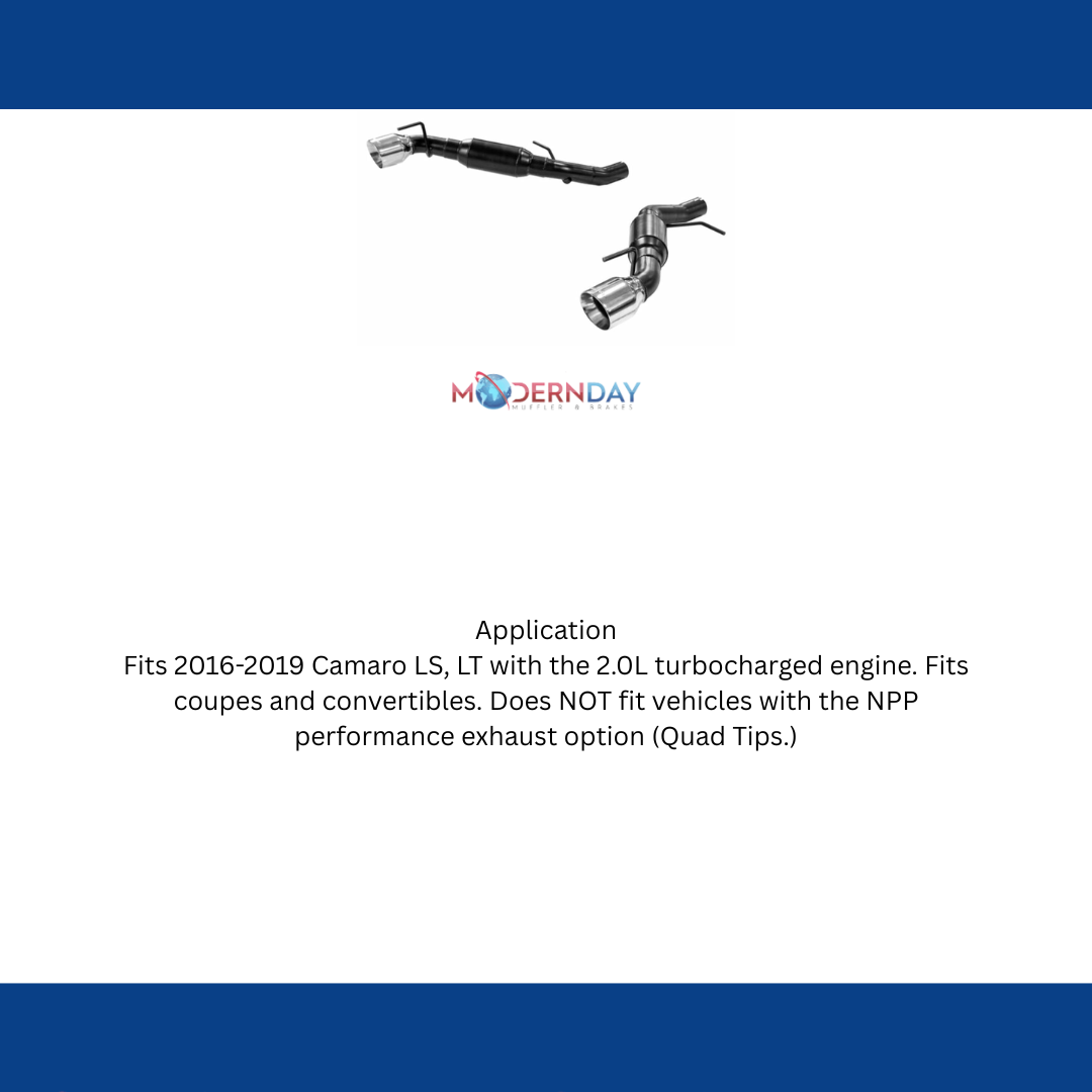 2016-2020 Chevrolet Camaro Cat-back Exhaust System Flowmaster American Thunder 817751
