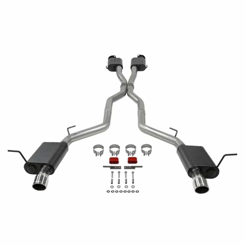Fits 2018-2022 Durango 6.4L, American Thunder 3 Exhaust System, 4 Tips-817952