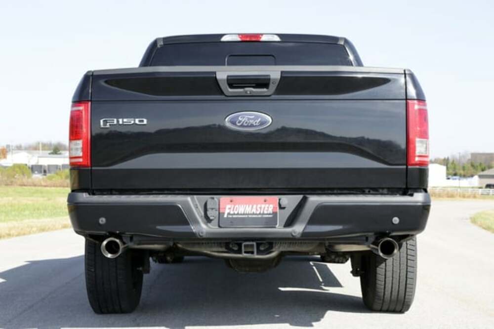 Fits 2015-20 Ford F-150 2.7/3.5/5.0L, 4 Polished Tips Exhaust System-818147