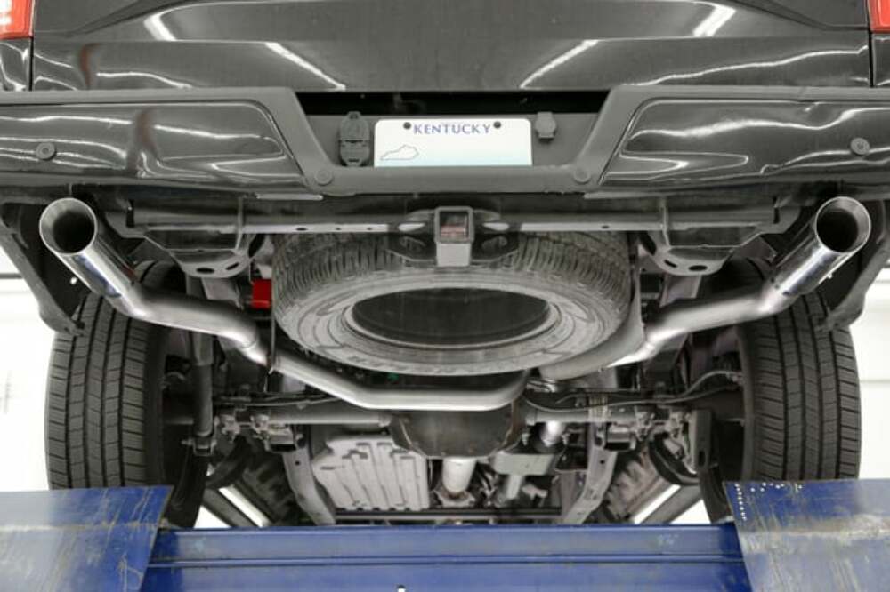 Fits 2015-20 Ford F-150 2.7/3.5/5.0L, 4 Polished Tips Exhaust System-818147