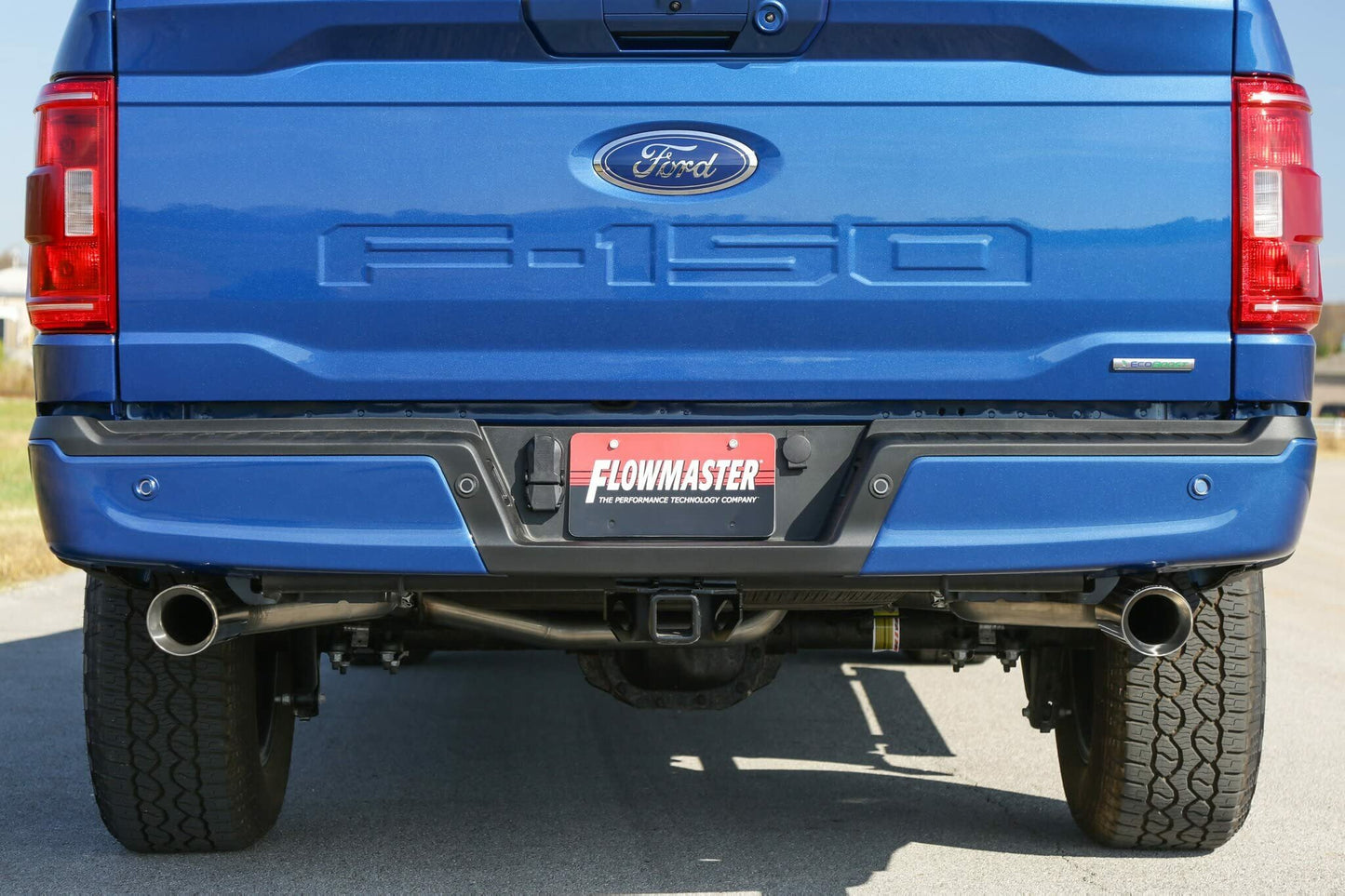 Fits 2021-23 Ford F-150 2.7/3.5/5.0L, 4 Polished Tips Exhaust System-818148