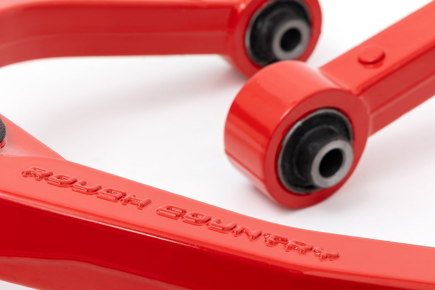 Fits Nissan Titan 2&4WD (2004-2024) Red Forged Upper Control Arms; 82008RED
