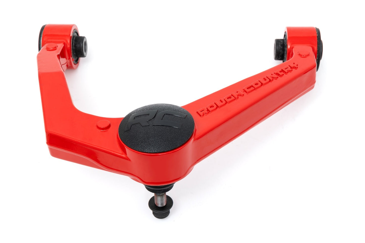 Fits Nissan Frontier 4WD (2005-2024) Red Forged Upper Control Arms; 82009RED