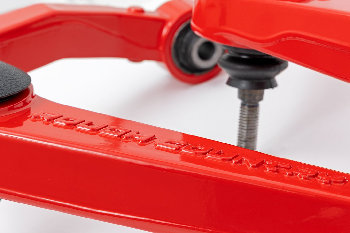 Fits Nissan Frontier 4WD (2005-2024) Red Forged Upper Control Arms; 82009RED
