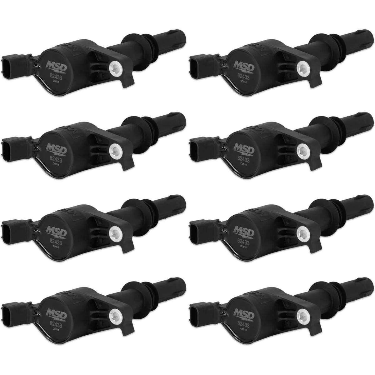 MSD Ignition Coils 2004-2008 Ford 4.6L/5.4L 3-valve engines black 8-Pack 824383