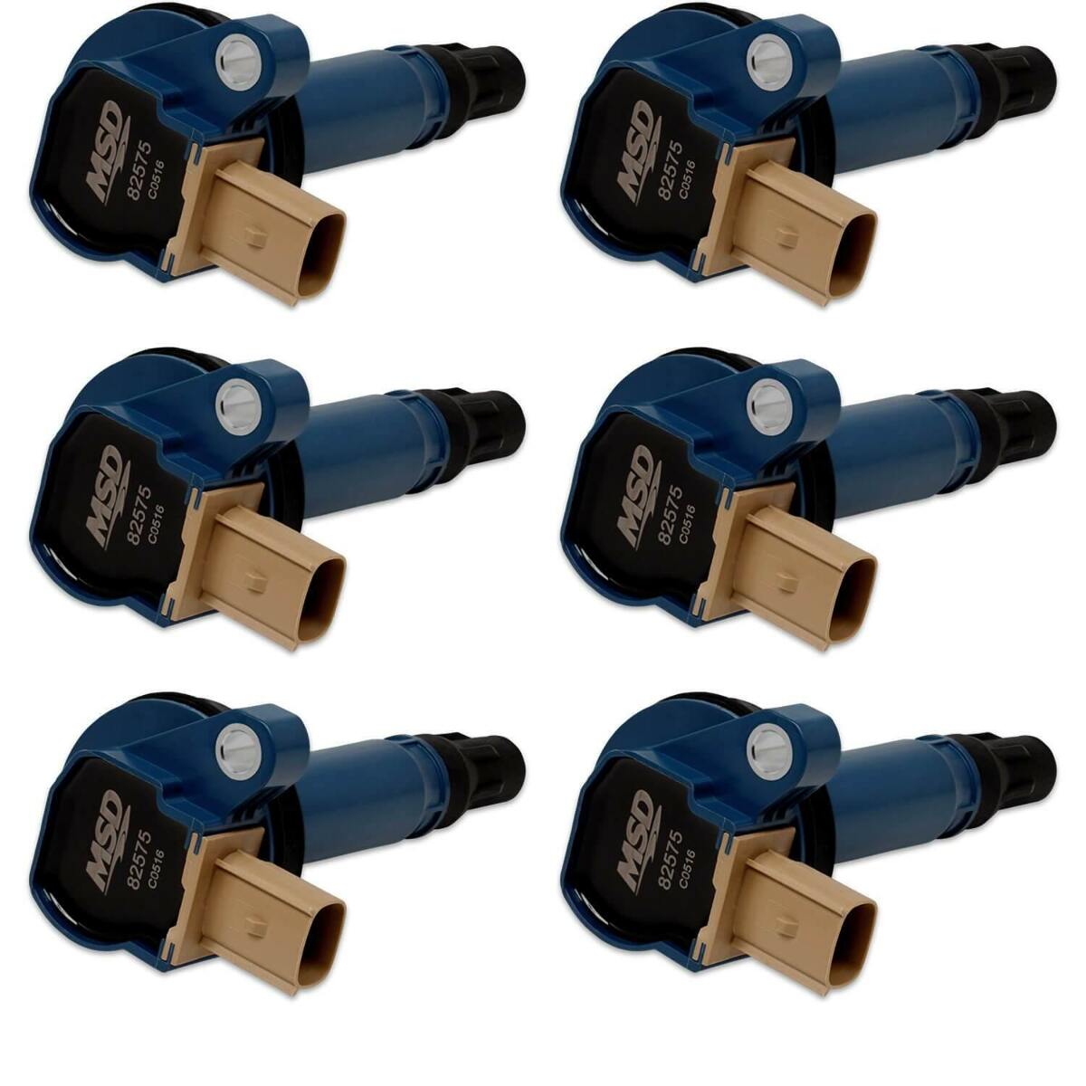 MSD Ignition Coil 2010-2016 Ford 3.5L Ecoboost engines Blue, 6-pack - 825765