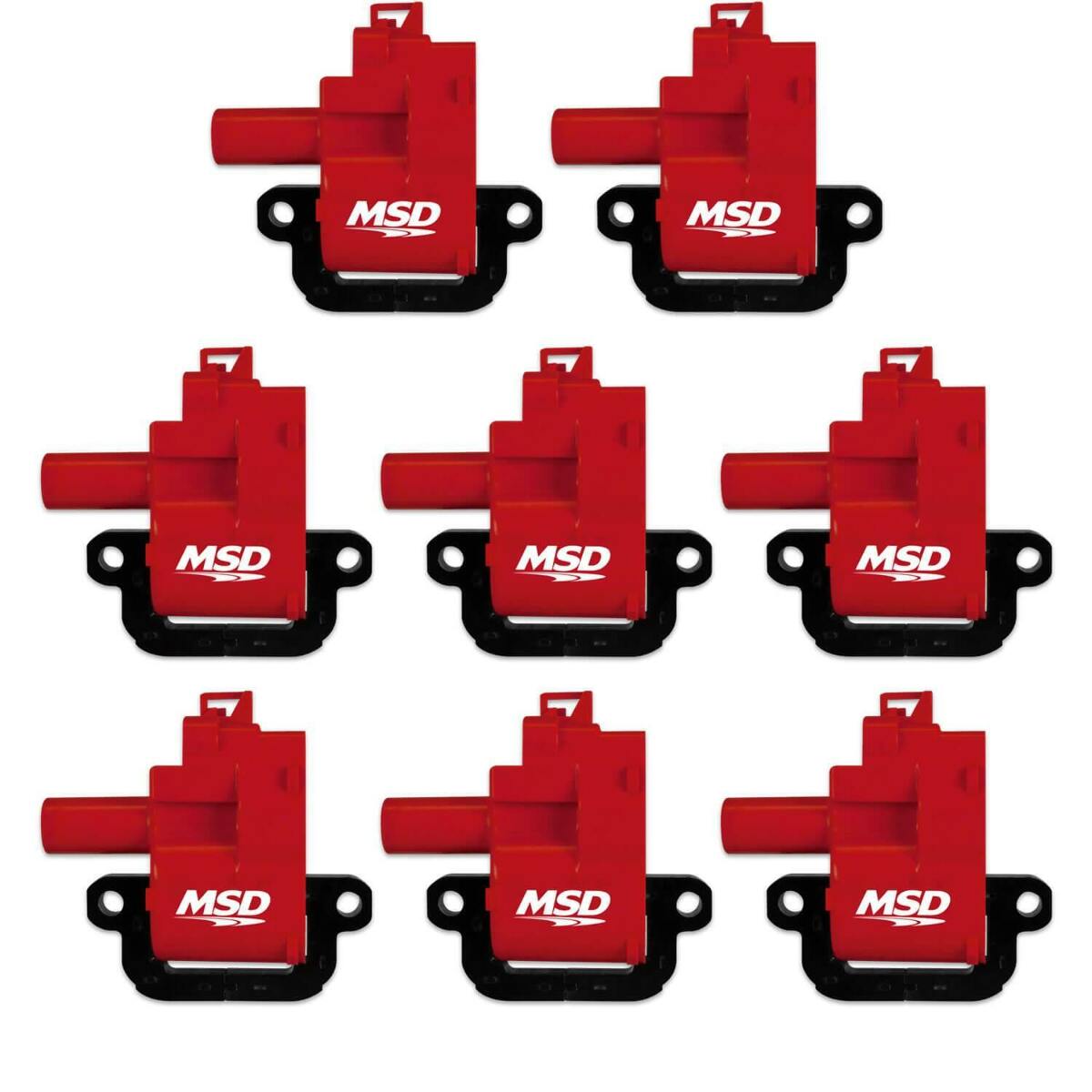 MSD Ignition Coils Blaster Series 1998-2006 GM LS1/LS6 engines, Red 8Pack 82628