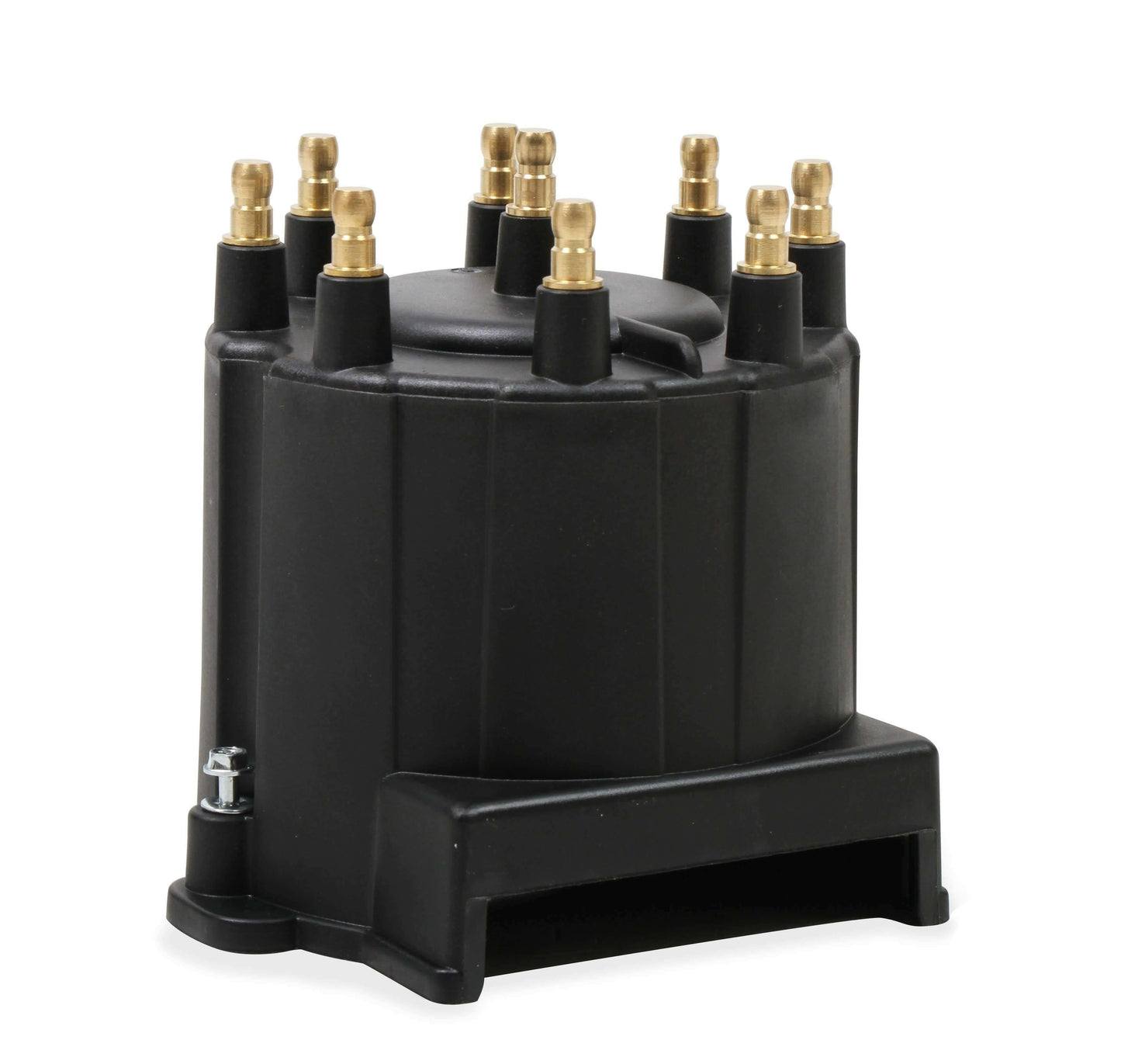 Black Distributor Cap, GM HEI, Late Model, Ext Coil - 84263