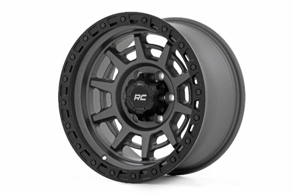 Rough Country 85 Series Wheel Beadlock Gray/Black 17x9 6x5.5 -12mm 85170912A