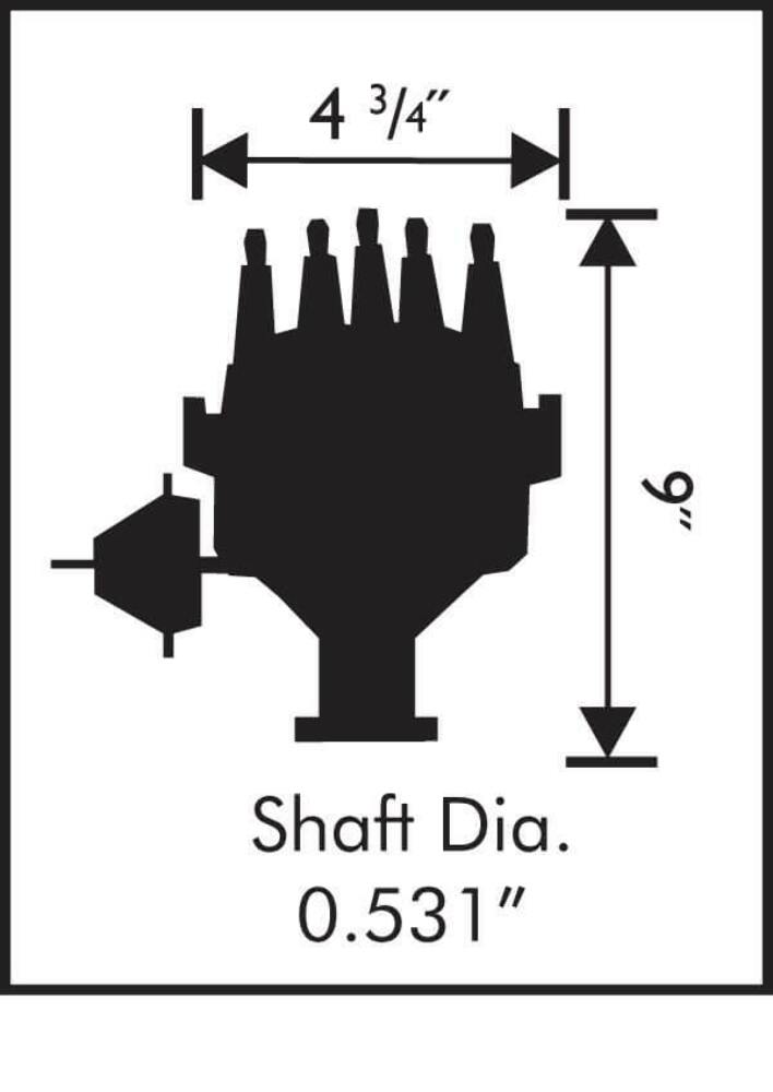 MSD Ignition 8595 Billet Ready-To-Run Distributor Ford FE Engines 332-428