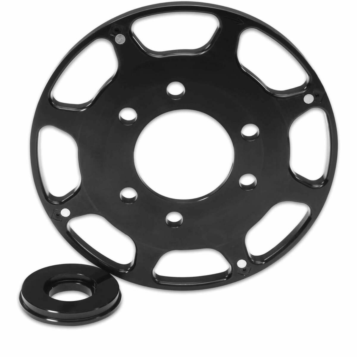 Small Block Chevy 7 Crank Trigger Wheel, Black - 86113
