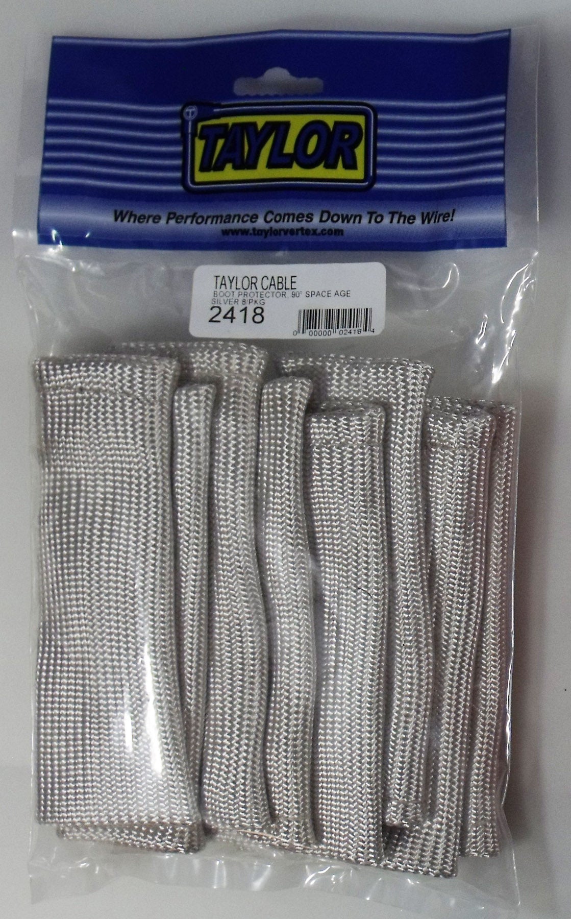 Spark Plug Boot Heat Sleeve 6 IN 8 Silver 2418