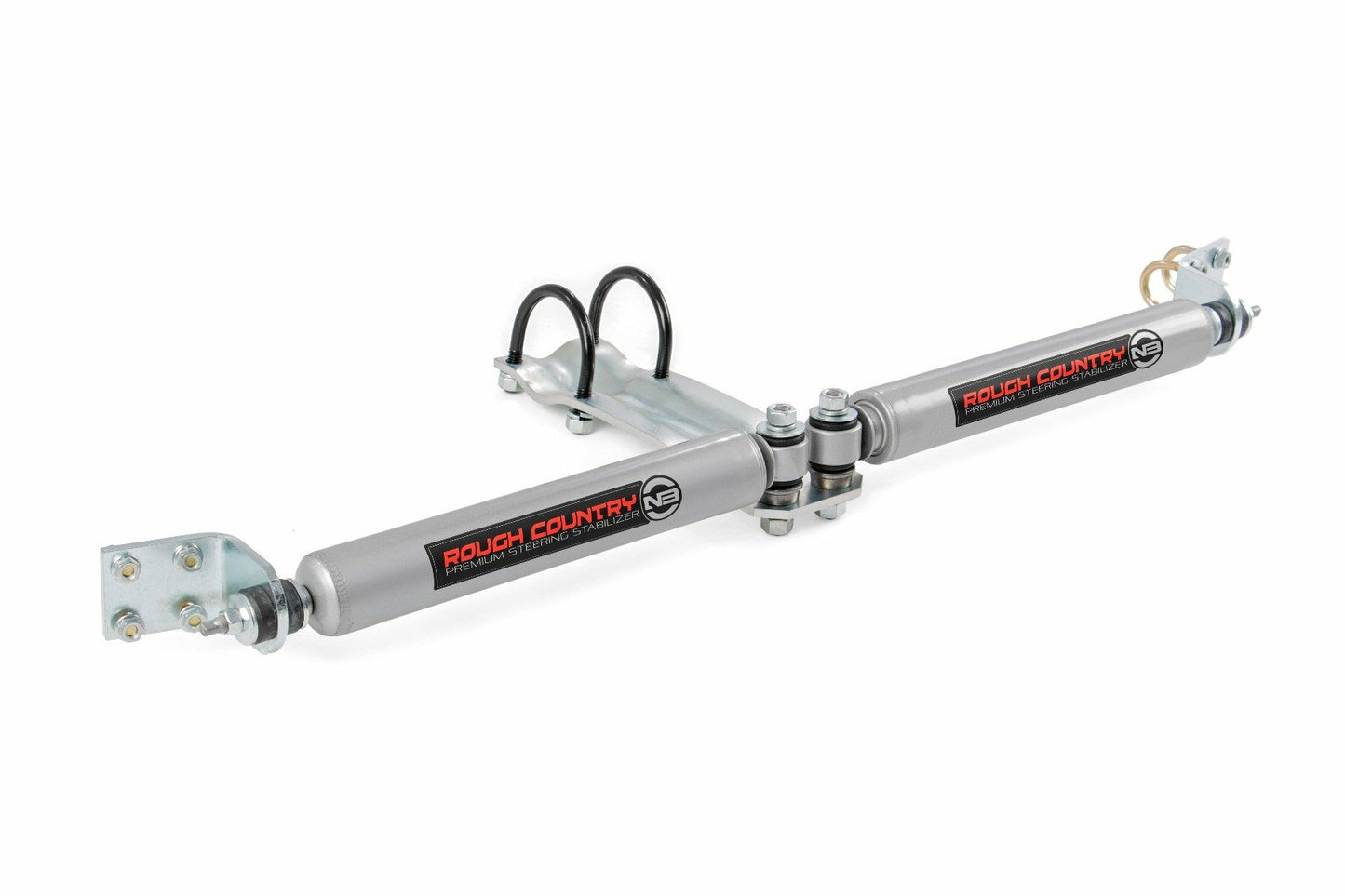 Fits Dodge 1500 4WD (1994-1999) N3 Steering Stabilizer; Dual; 2-8" Lift; 8732130