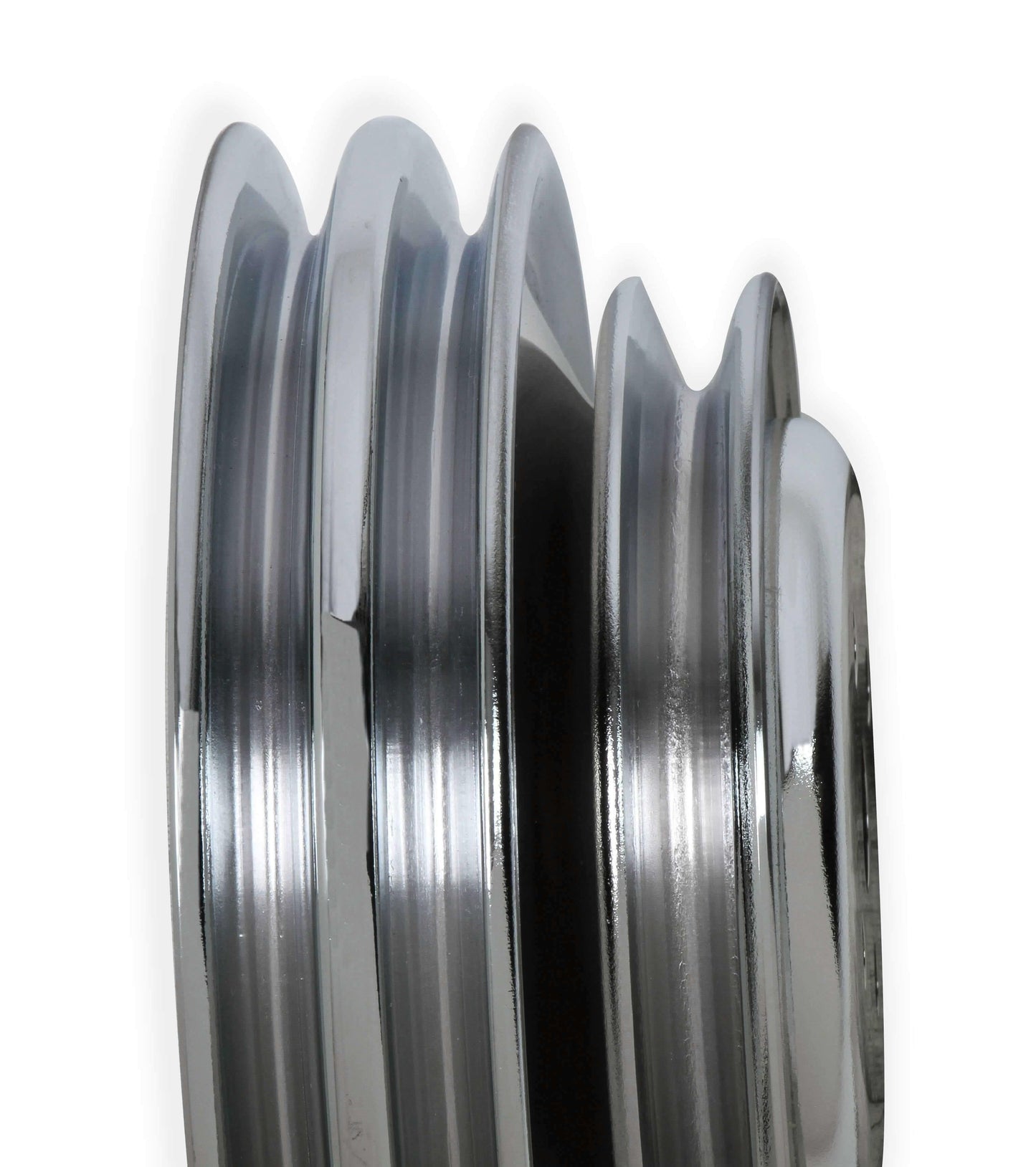Mr. Gasket Chrome Water Pump Pulley - Triple Groove - 8829