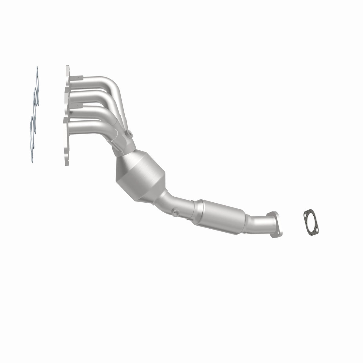 Catalytic Converter with Integrated Exhaust Manifold for HM Grade Federal / EPA Compliant Direct-Fit Manifold Catalytic