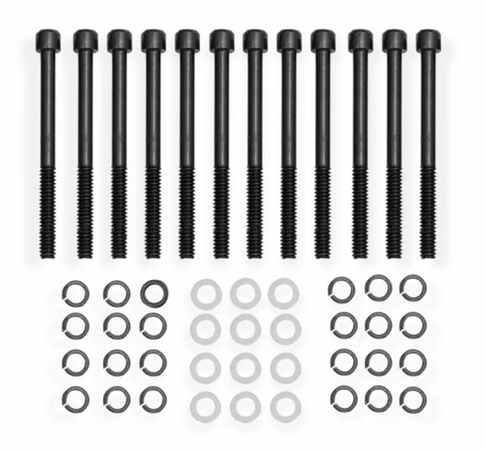 Sniper Fabricated Aluminum Valve Cover - Ford Small Block - Black Finish 890013B