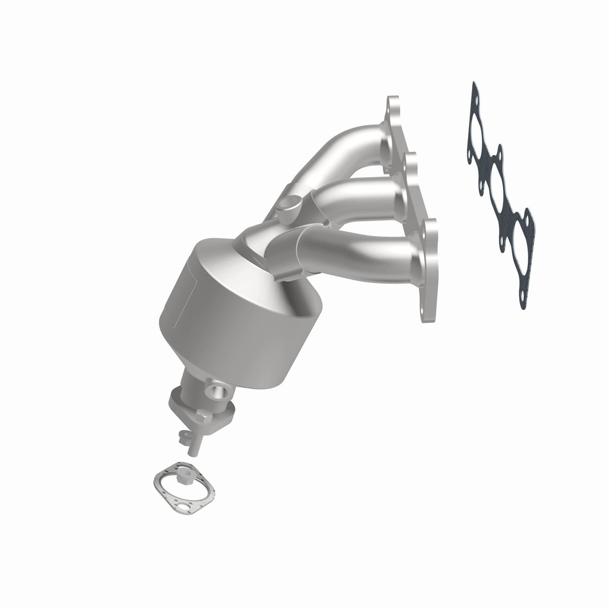 Catalytic Converter with Integrated Exhaust Manifold for HM Grade Federal / EPA Compliant Direct-Fit Manifold Catalytic