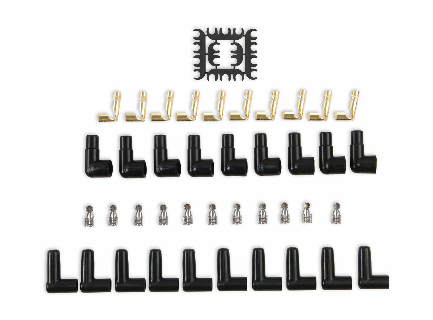 Spark Plug Wire Set - Universal - 90 Deg White Ceramic Boots - 9001C