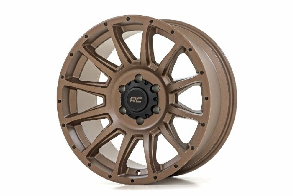 Rough Country 90 Series Wheel; One-Piece; Bronze; 18x9; 8x170; 0mm 90180911