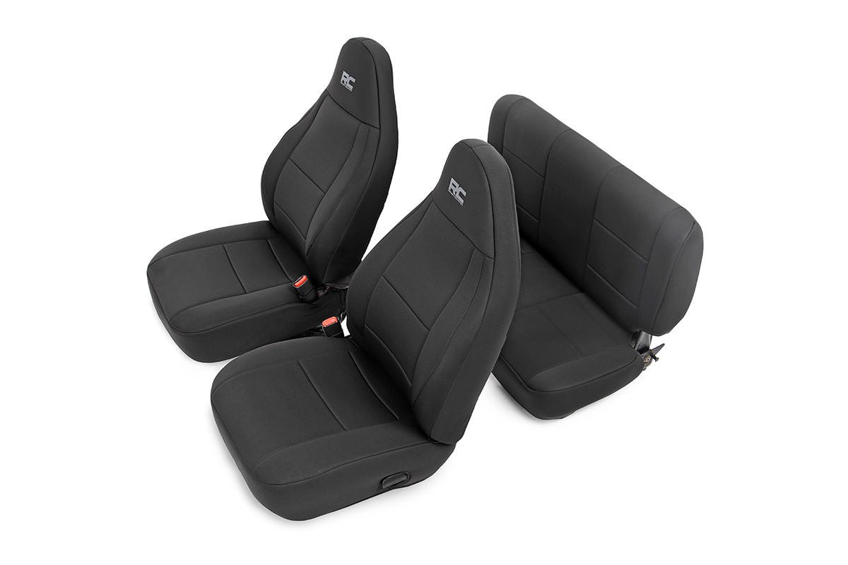 Fits Jeep Wrangler TJ (03-06) (04-06) Seat Covers; Front and Rear; 91001