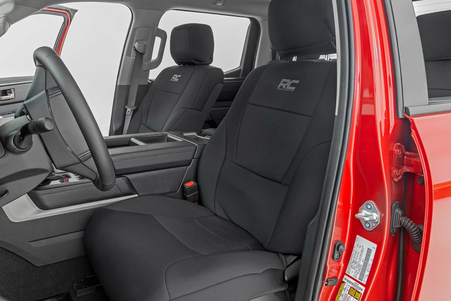 Fits Toyota Tundra 2WD/4WD (2022-2024) Seat Covers; No Rear Cup Holder; 91054