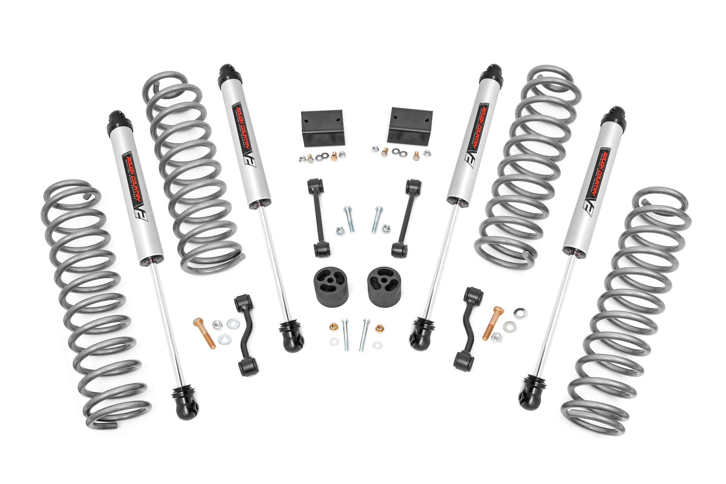 Fits Jeep Wrangler JL 4WD (2018-2023) 2.5 Inch Lift Kit; Coils; V2; 91370