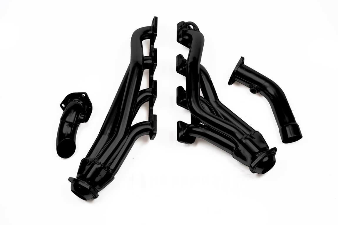 Flowtech Shorty Headers - Black Painted - 91946FLT