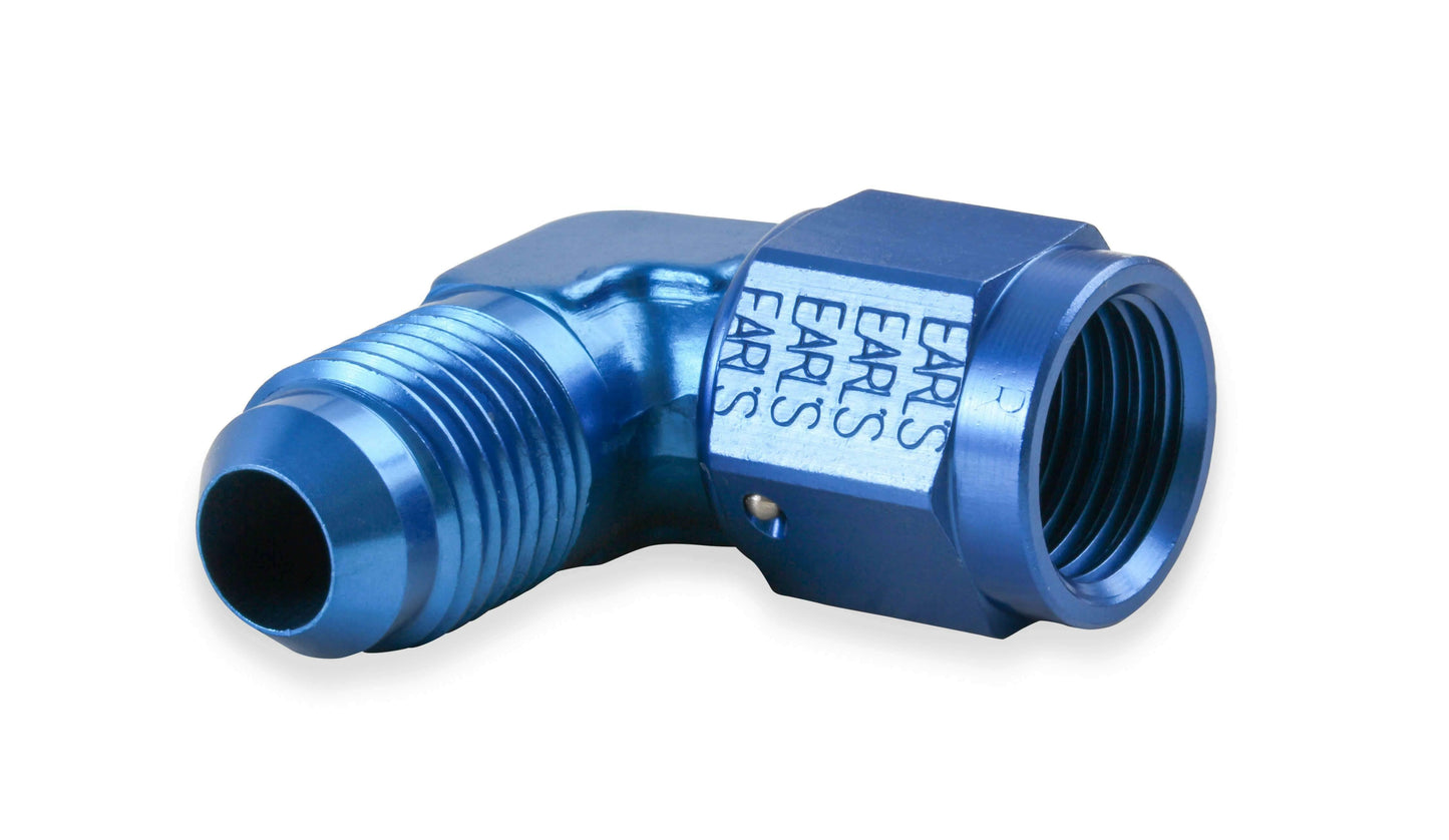 Earls 90 Degree -8 AN Male to -8 AN Female Swivel - 921108ERL