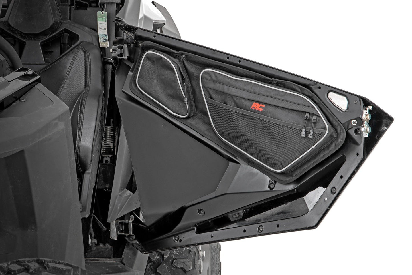 Fits Polaris RZR PRO Storage Bags; Front Door; 93070