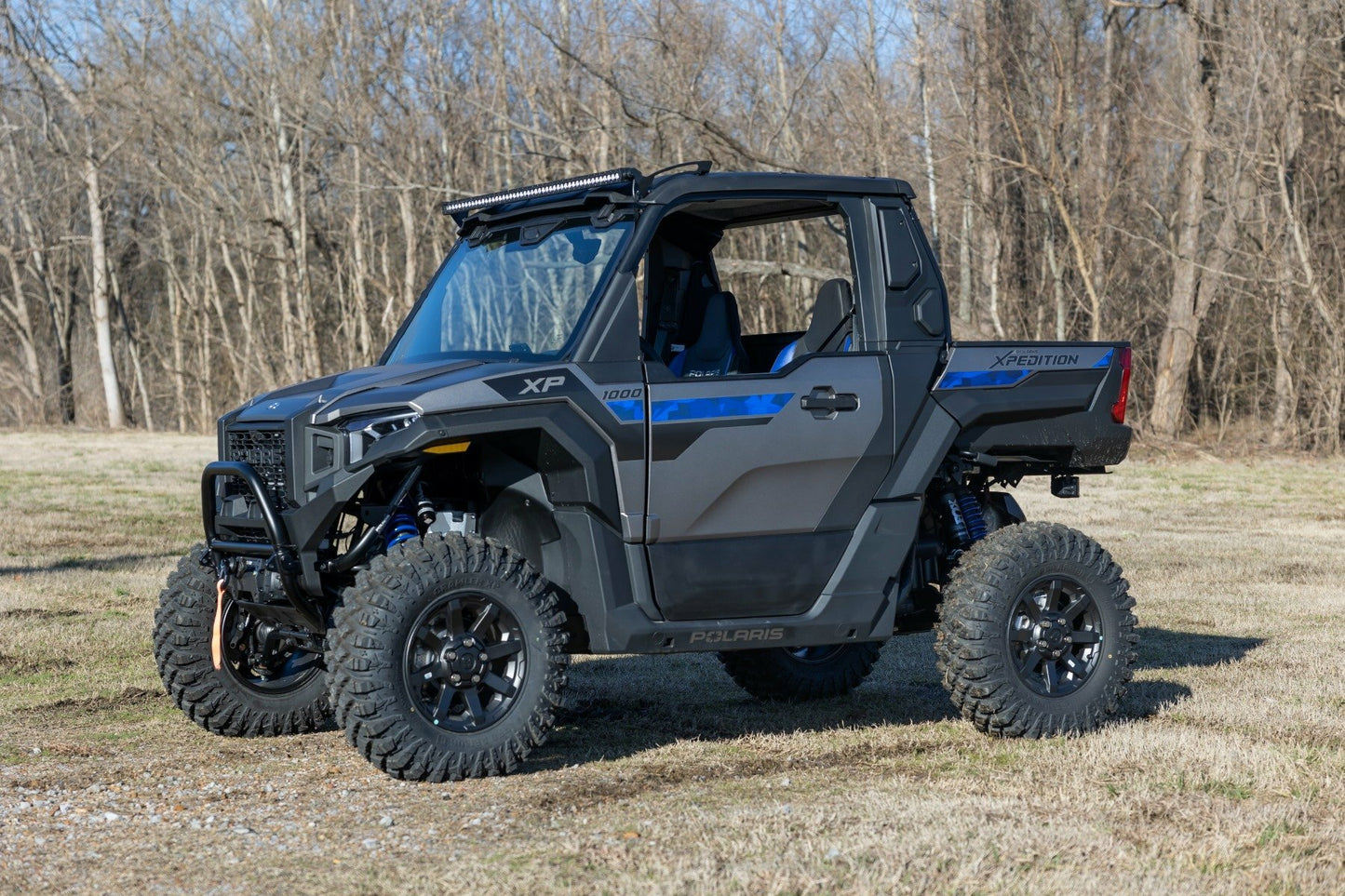 Fits Polaris Xpedition ADV-5 50" Single Row Light Mount Front Black Series 93192