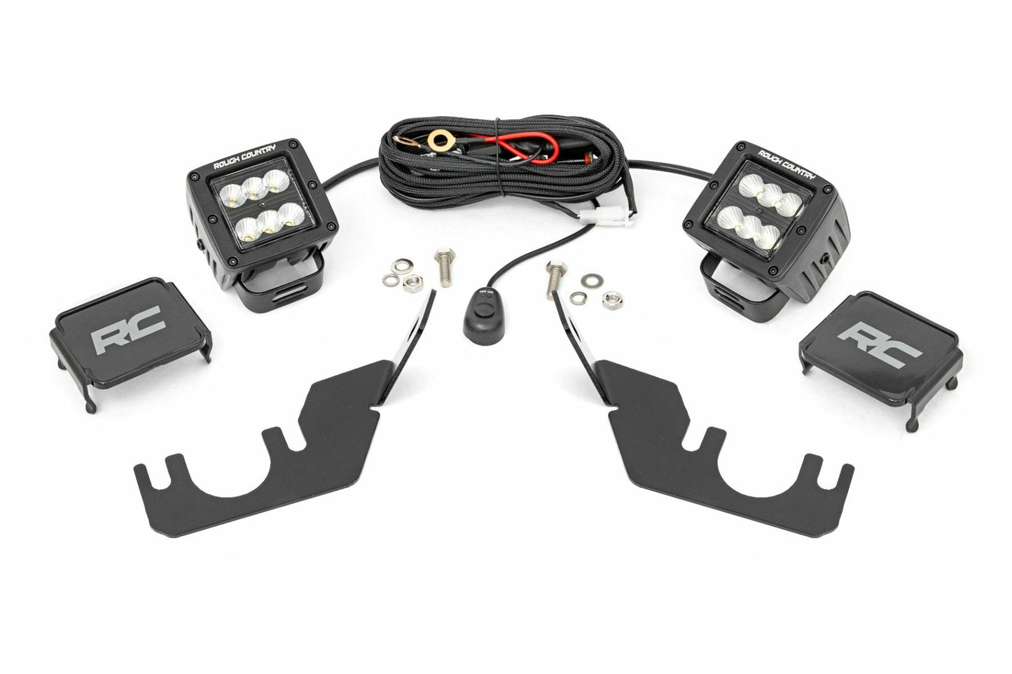 Fits Kawasaki Teryx 800/Teryx4 800 LED Light Kit Rear Mount 2" Black Pair 94007