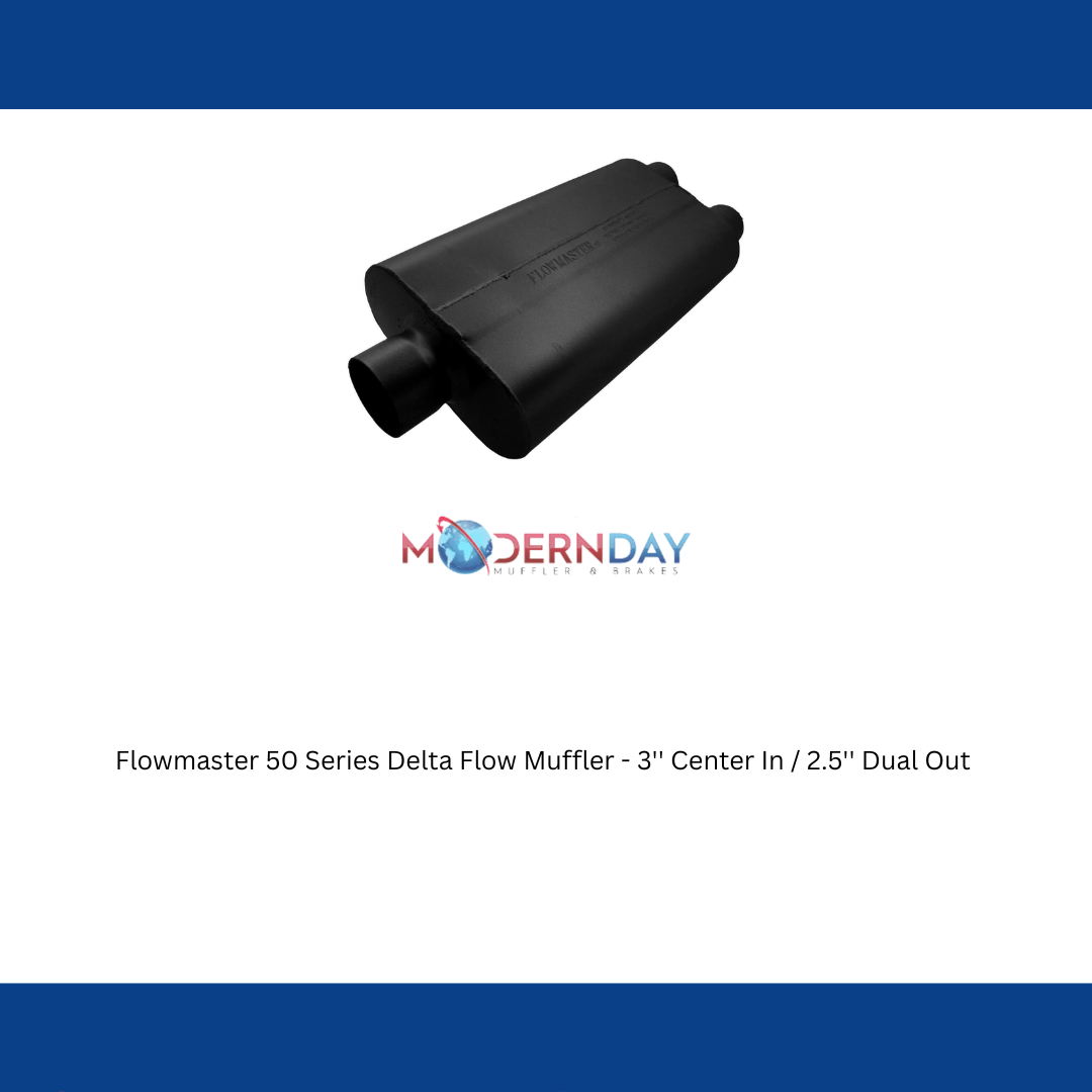 Flowmaster 50 Series Delta Flow Muffler - 3'' Center In / 2.5'' Dual Out - 9430502