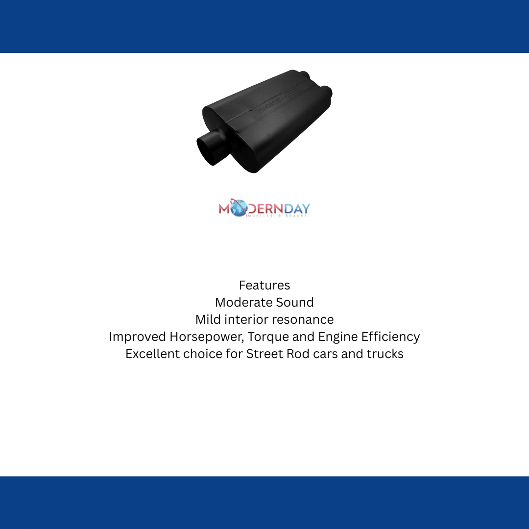 Flowmaster 50 Series Delta Flow Muffler - 3'' Center In / 2.5'' Dual Out - 9430502