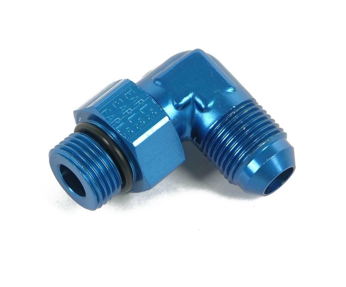 Earls 90 Degree -6 AN Male to 9/16-18 Swivel - 949006ERL